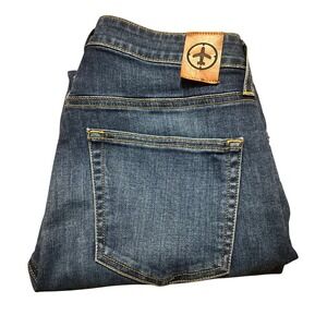 Aviator Fly Straight Fit Jeans Medium Indigo Women's Size 29 Made in USA